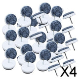 Maxbell 4x50pcs Furniture Nail Felt Pad Wooden Table Chair Leg Feet 24cm (50pcs)