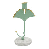 Maxbell Maxbell Taper Candles Holders Candlestick Tealight Living Room Farmhouse Housewarming Ginkgo Biloba Green