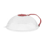 Maxbell Microwave Splatter Cover Reusable Home Use Kitchen Gadget Heat Resistant Lid Red