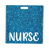 Maxbell 6xNurse Badge Card Holder Lightweight Durable Decorative Nurse Work Gift Lake Blue