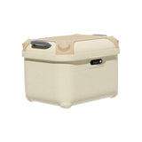 Motorcycle Tail Box, Large Capacity, Universal Fit, Trunk Storage Light Coffee 36L