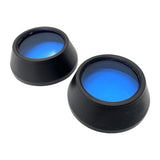 Maxbell 2Pcs Motocycle Fog Light Guard Front Colored 75mm Motorcycle Fog Light Cover blue