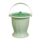 Maxbell Spittoon Chamber Bucket with Lid Handle Chamber Pot for Children Child Elder Green Without Ring