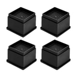 Maxbell 4Pcs Bed Risers Anti Scratch Heavy Duty Couch Raisers for Couch Sofa Cabinet 2 inch Square