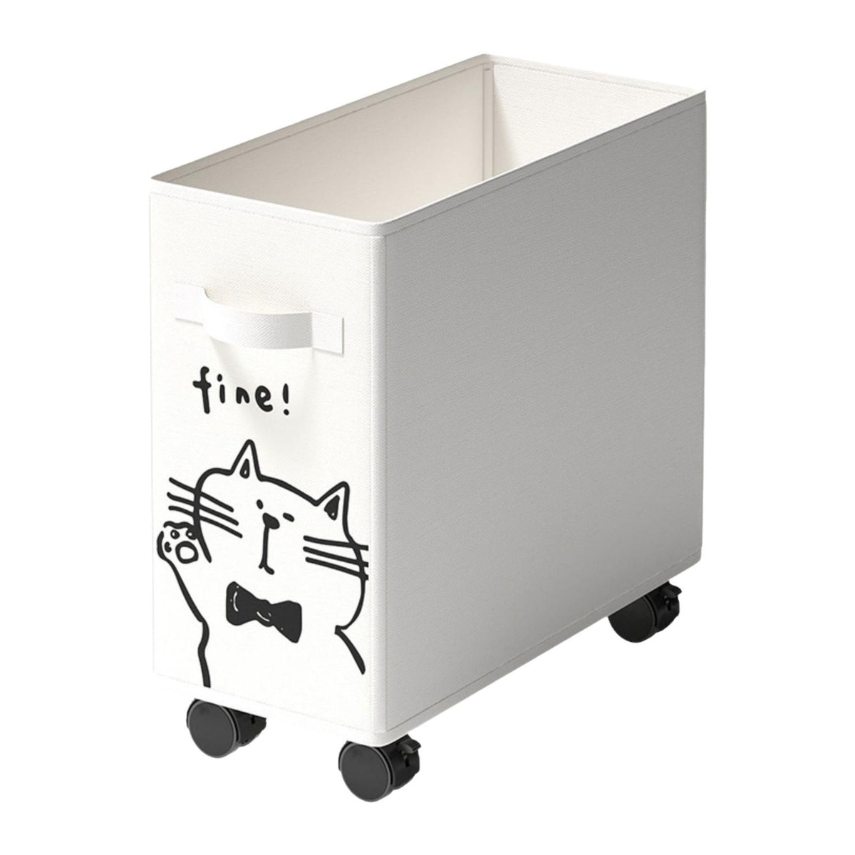 Maxbell Under Desk Utility Cart Mobile Rolling Cart for Kitchen Bedroom Dining Room White