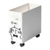 Maxbell Under Desk Utility Cart Mobile Rolling Cart for Kitchen Bedroom Dining Room White