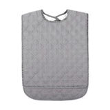 Maxbell Large Elder Bib Washable Reusable Practical Adult Bibs for Eating for Adults Gray S