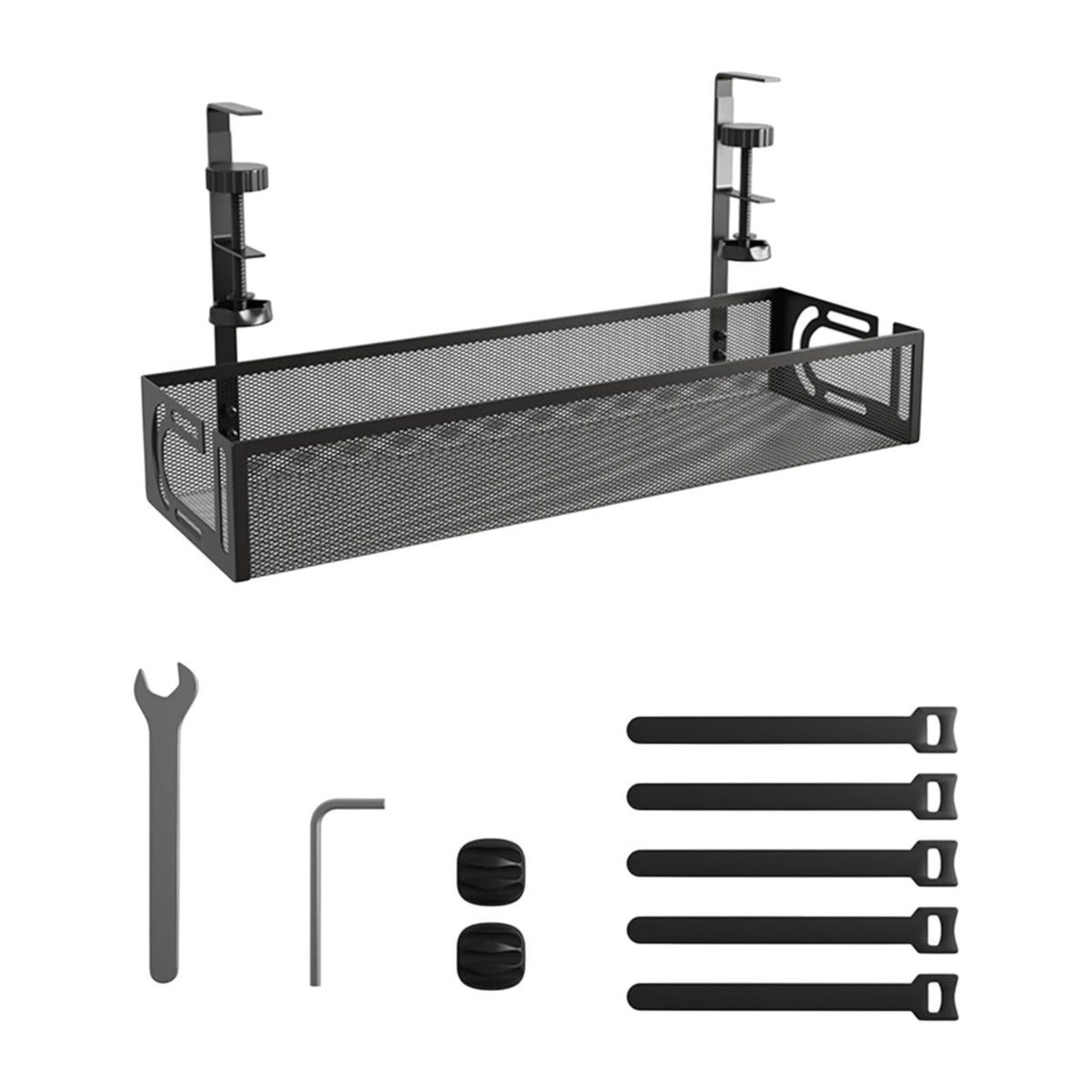Maxbell Cable Management Tray Space Saving Desk Wire Management for Dorm Home Office black