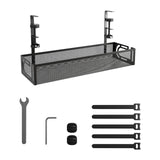 Maxbell Cable Management Tray Space Saving Desk Wire Management for Dorm Home Office black