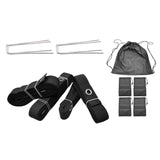 Maxbell Beach Volleyball Lines for Sand Borderline Field for Activities Beach Sports black