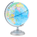 Maxbell Maxbell 20cm Metal Base GeographyEarth Ocean World Map Globe on Swivel Stand with Light Desktop Ornament Educational Toy