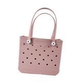 Maxbell Maxbell Washable Tote Bag Handbag Travel Bag with Holes Easy to Clean Beach Bag Pink