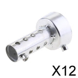 Maxbell 12xUniversal Motorcycle Exhaust Can Killer Silencer Muffler Baffle 48mm Silver