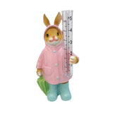 Maxbell Resin Animal Statue Patio Outside Measurement Tube Outdoor Garden Rain Gauge Bunny20.4x10.4x7.7cm