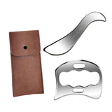 Maxbell 2Pcs Gua Sha Massage Tool Smooth Sturdy Portable Scraping for Leg Knee Elbow