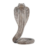 Snake Statue Display Snake Toy Figurine for Living Room Indoor Outdoor Shelf Brown