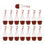 Maxbell 15Pcs Hanging Planters with Drainage for Gardening Indoor Outdoor