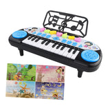 Maxbell Electronic Keyboard Multi Function Teaching for Kids Electric Keyboard Piano blue