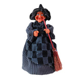 Maxbell Halloween Witch Decoration Party Prop for Mantel Table Centerpiece Fireplace Black Gray Dress