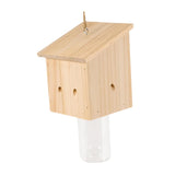 Maxbell Wooden Carpenter Bee Cage Garden Decor for Outdoor Garden Decoration Orchard Style B