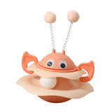 Maxbell Turntable Cat Toy Wobble Spinner for Indoor Adult Cats Medium and Small Cats Pink