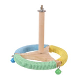 Maxbell Rotating Bird Perch Toy Exercise Cage Accessory for Macaw Cockatiels Finches