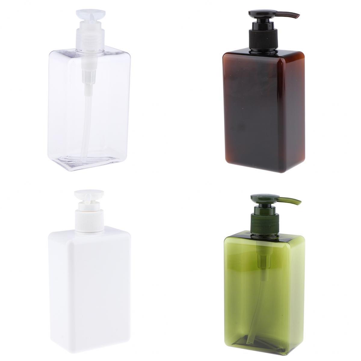 Maxbell 4pcs 280ml PETG Empty Pump Bottle Container for Shampoo Body Wash Lotion