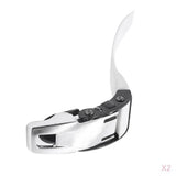 Maxbell 2 Pcs Replacement Inline Roller Skates Shoes Energy Straps with Screws White