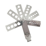 Maxbell Diamond Size Shape Compare Tool Alloy Measuring Ruler Clearly Scale Portable