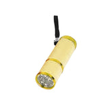 Maxbell Portable Handheld flashlights 9 LED Aluminum Diameter 2.5cm Length 9cm Yellow - Aladdin Shoppers