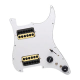 Maxbell Guitar Pickguard Professional Practical Switch Control Scratchplate Accessory black yellow