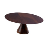 Maxbell Round Cake Stand Elegant Cake Stand Display for Anniversary Event Countertop 26cmx26cmx10cm