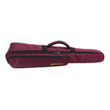 Maxbell Soprano Saxophone Clarinet Case with Exterior Pocket Gig Bag for Outdoor Violet Red
