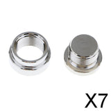 Maxbell 7xM18X1.5 O2 Oxygen Sensor Step Style Bung Port Nut Fitting w/ Plug Universal
