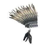 Maxbell Indian Hat Artificial Feather Headdress Decor for Performance Party Carnival