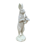 Maxbell Rabbit Garden Statue Sculpture Cute Resin Ornament for Lawn Balcony Backyard Style A