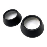 Maxbell 2Pcs Motocycle Fog Light Guard Front Colored 75mm Motorcycle Fog Light Cover black