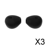 Maxbell 3x1 Pair Silicone Earbuds Eartips Caps Compatible for AirPods  Black