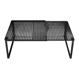 Maxbell Expandable Cabinet Storage Shelf Stand Riser Organizer Rack Black 38 to 62cm