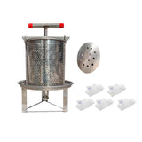 Maxbell Large Honey Presser with T Hand Household Crusher for Oil Pomace Grape Juice 5 filtration bags
