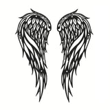 Maxbell Maxbell Rustic Pair of Angel Wing Bedroom Statue Indoor Outdoor Crafts Engraved Black