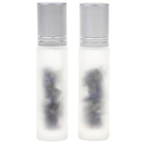 Maxbell Maxbell 2X 10ml Empty Frosted Glass Perfume Roller Ball Bottles Blue-veined