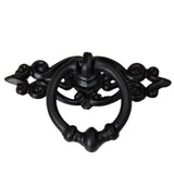 Maxbell 8xVintage Black Wardrobe Cabinet Door Cupboard Drawer Pull Ring Handle Knob