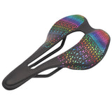 Maxbell Road Bike Saddle Seat 3D for Road Bikes, Mountain Bikes Ergonomic Hollow Out Black Colorful
