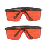 2Pcs Safety Goggles Eye Protection Blue Light Blocking Glasses with SCT- Red