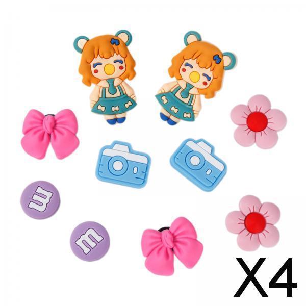Maxbell 4xBeach Bag Charms Accessories 1.2cm Long DIY Handmade PVC Totes Charm Inserts