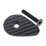 Maxbell Carbon Fiber Headset Top Cap Sturdy Replacement for Riding Cycling Bicycling with steel screw