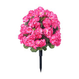 Maxbell Flower Bouquet Centerpieces Real Touch Begonia Flower for Wedding Party Home red