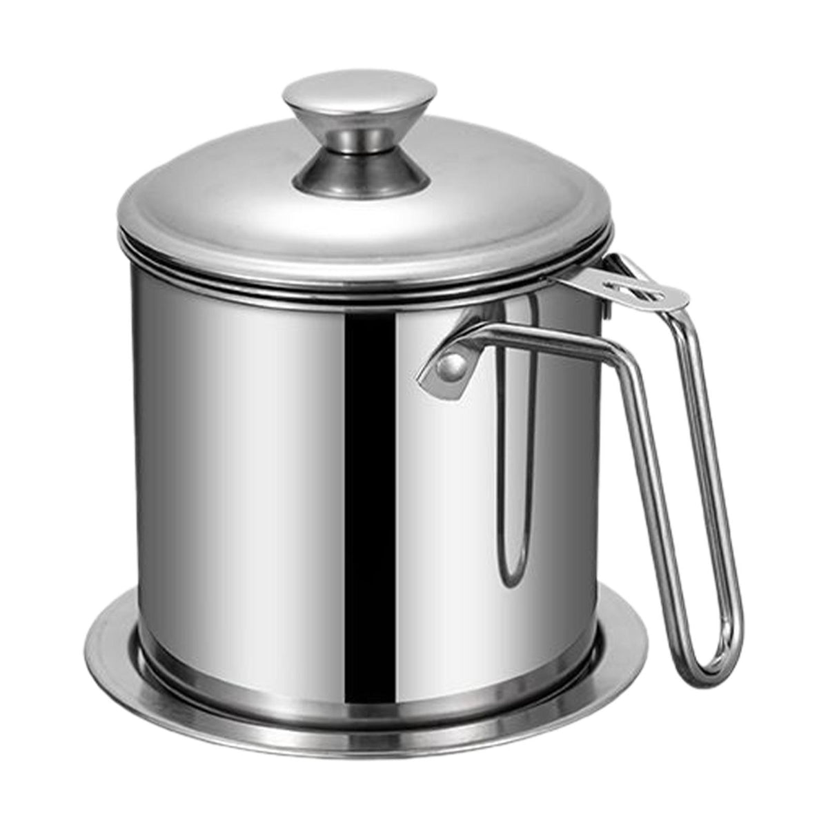 Maxbell Maxbell Bacon Grease Container with Strainer No Drip Leakproof Oil Strainer Pot 44oz Style A