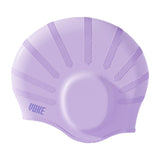 Maxbell Waterproof Swimming Hat Silicone Swim Cap for Women Men Pool Long/Short Hair Violet